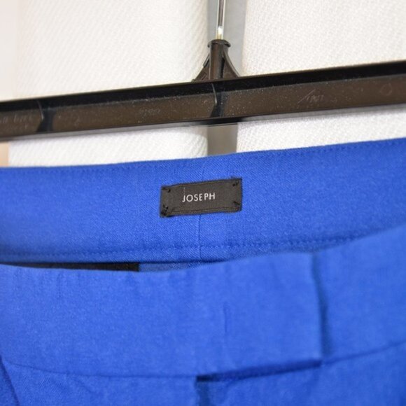 Joseph New Queen Garbandine Pants Cobalt Blue Sz 4 - Picture 4 of 8